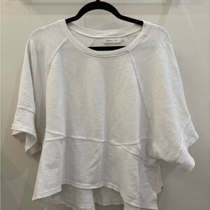 Mustard Seed White Relaxed Boxy Sweatshirt